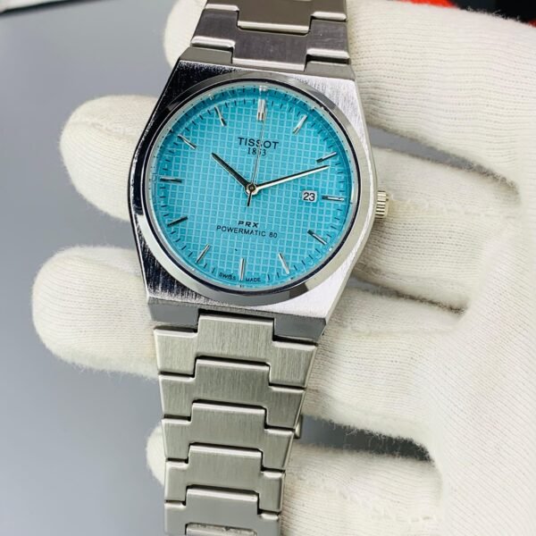 Tissot PRX Powermatic 80 Luxury Automatic Watch for Men (Sky Blue)