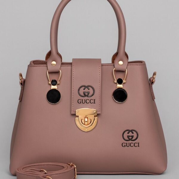 Elegant Designer Handbag with Stylish Top Handle and Shoulder Strap
