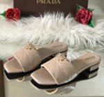 1 Prada Luxury Quilted Block Heel Slip-On Sandals