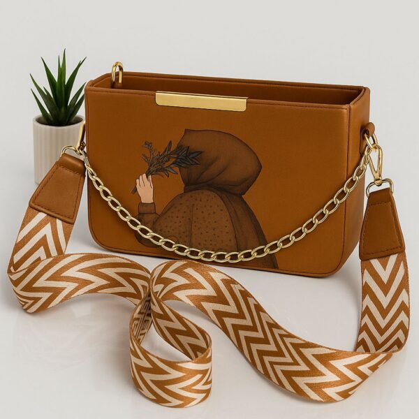 Stylish Women’s Crossbody Shoulder Bag with Printed Design