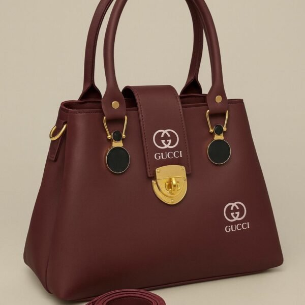 Elegant Designer Handbag with Stylish Top Handle and Shoulder Strap