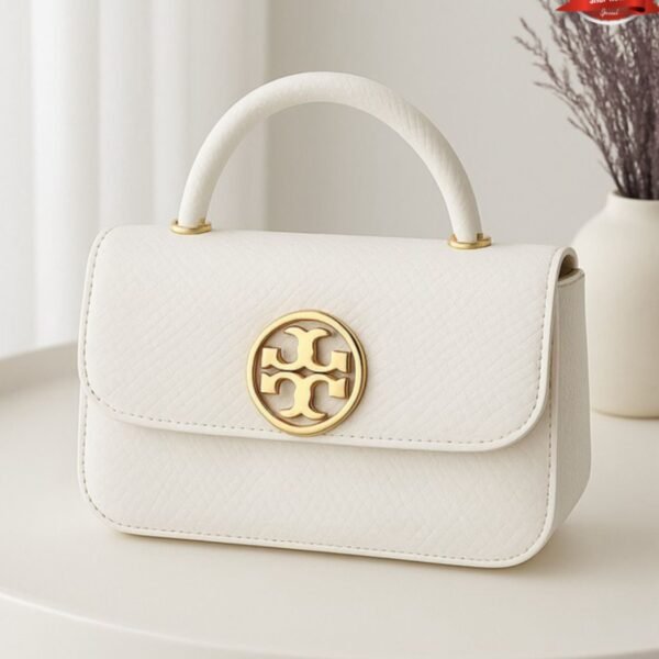 Elegant Women’s Top Handle Shoulder Bag with Textured Design