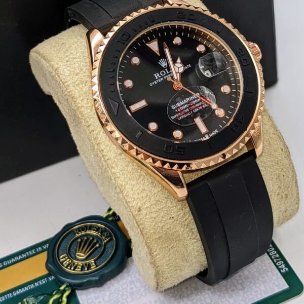 Rolex Submariner Luxury Diver Watch with Rubber Strap