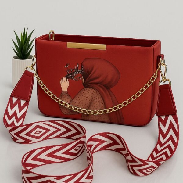 Stylish Women’s Crossbody Shoulder Bag with Printed Design