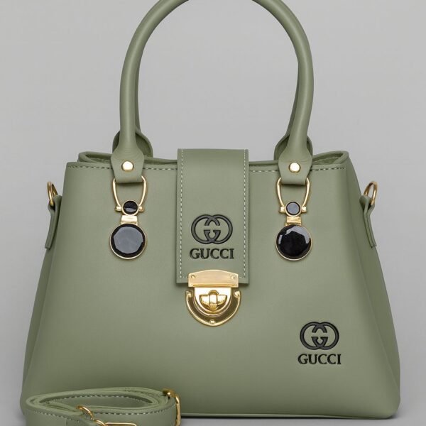 Elegant Designer Handbag with Stylish Top Handle and Shoulder Strap