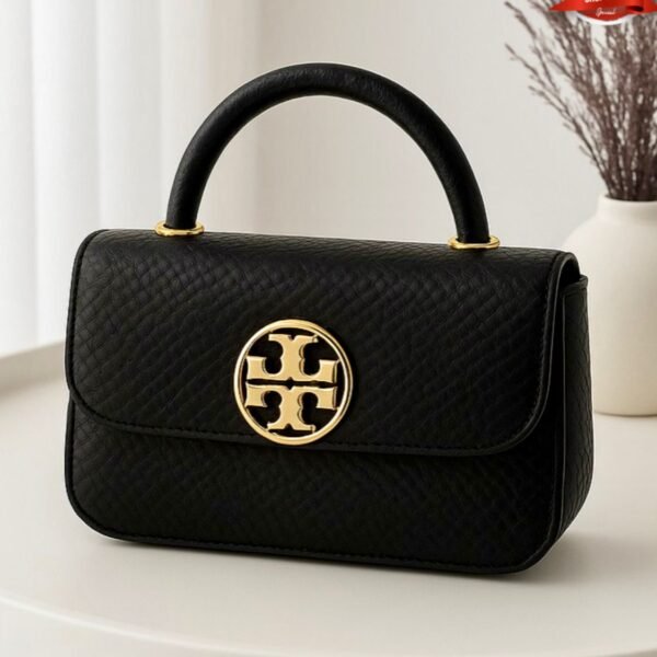 Elegant Women’s Top Handle Shoulder Bag with Textured Design