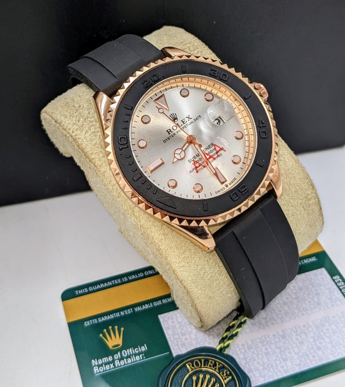 Rolex Submariner Luxury Diver Watch with Rubber Strap