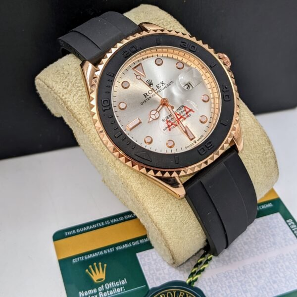 Rolex Submariner Luxury Diver Watch with Rubber Strap
