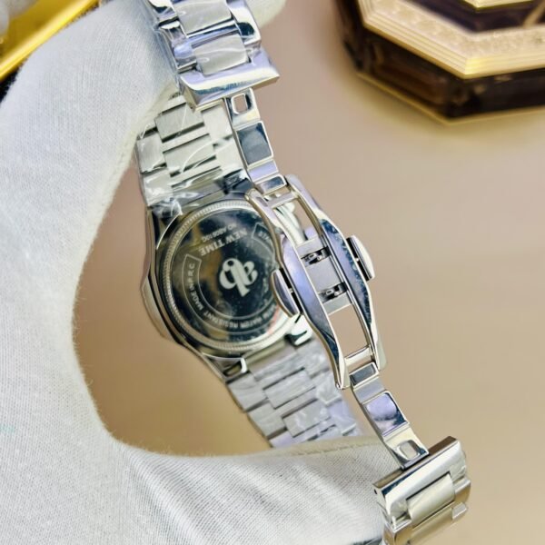 New Time Luxury Chronograph Working Stainless Steel Wrist Watch for Men