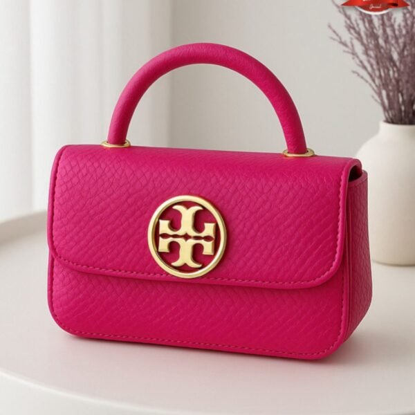 Elegant Women’s Top Handle Shoulder Bag with Textured Design