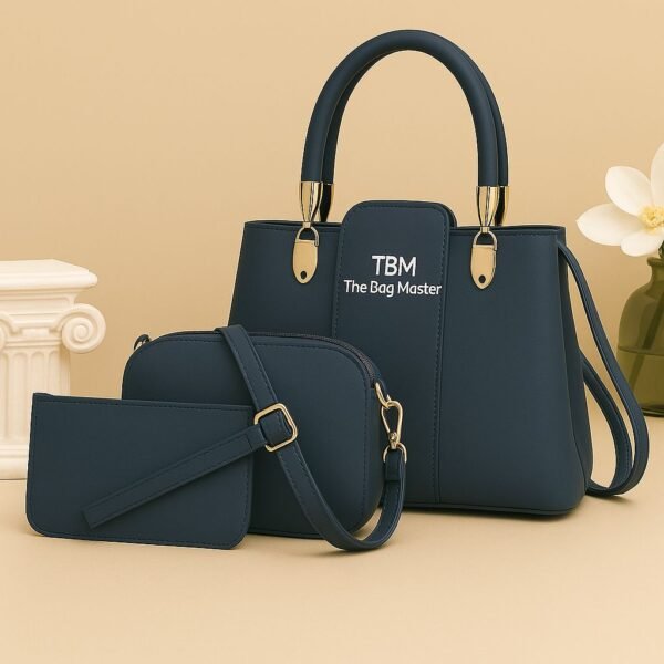 Trendy 3-Piece Handbag Set with Tote, Crossbody and Wallet