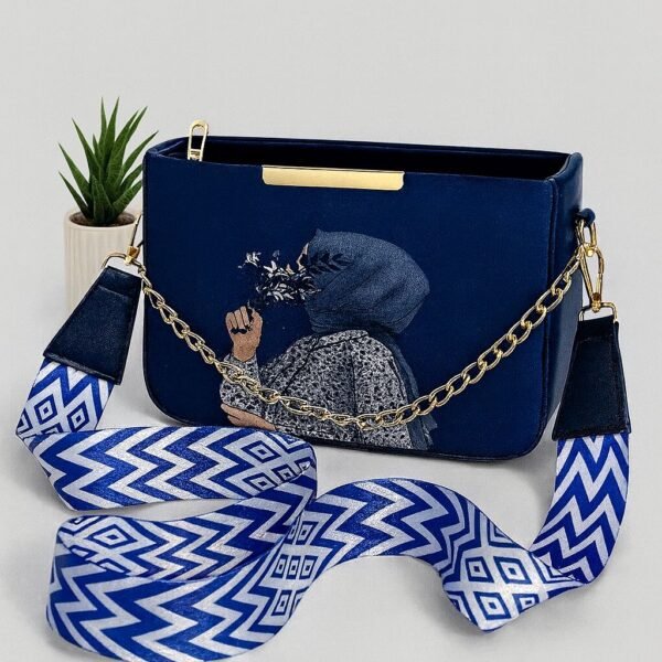 Stylish Women’s Crossbody Shoulder Bag with Printed Design