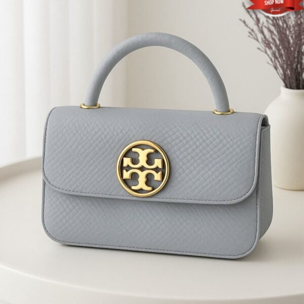 Elegant Women’s Top Handle Shoulder Bag with Textured Design