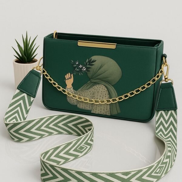 Stylish Women’s Crossbody Shoulder Bag with Printed Design