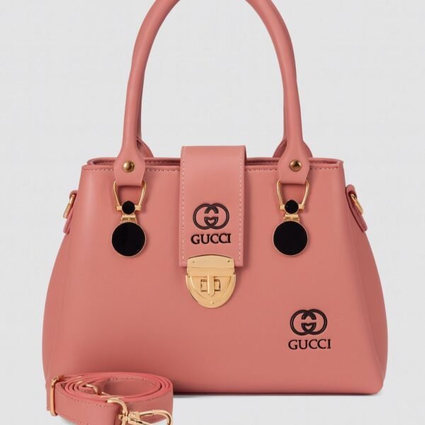 Elegant Designer Handbag with Stylish Top Handle and Shoulder Strap