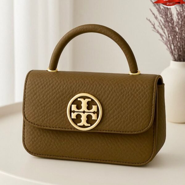 Elegant Women’s Top Handle Shoulder Bag with Textured Design