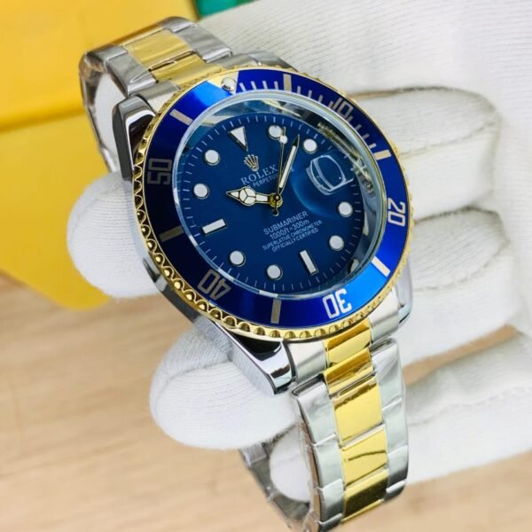 Rolex Submariner Inspired Luxury Timepiece with Rotating Bezel