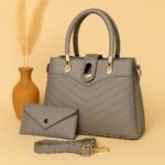 Elegant 3-Piece Women’s Handbag Set with Tote, Wallet and Strap