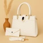 Elegant 3-Piece Women’s Handbag Set with Tote, Wallet and Strap