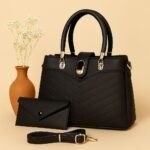 Elegant 3-Piece Women’s Handbag Set with Tote, Wallet and Strap