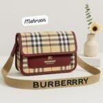 Burberry Classic Check Crossbody Bag With Adjustable Strap