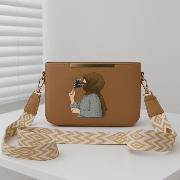 Stylish Women’s Crossbody Shoulder Bag with Printed Design