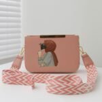 Stylish Women’s Crossbody Shoulder Bag with Printed Design