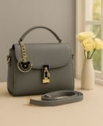 luxury women handbag with gold chain design