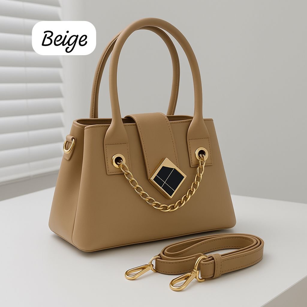 Luxury Handbag with Gold Chain Detailing – Elegant Designer Style Luxury Handbag with Gold Chain Detailing – Elegant Designer Style