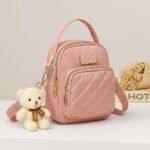 Stylish Women’s Mini Crossbody Bag with Multiple Zippers and Adjustable Strap