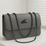 UrbanMuse Trendy Women’s Shoulder Bag with Metal Chain Strap