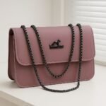 UrbanMuse Trendy Women’s Shoulder Bag with Metal Chain Strap
