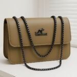 UrbanMuse Trendy Women’s Shoulder Bag with Metal Chain Strap