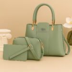 Trendy 3-Piece Handbag Set with Tote, Crossbody and Wallet