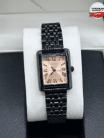 Vintage Inspired Rectangular Watch With Roman Numeral Dial