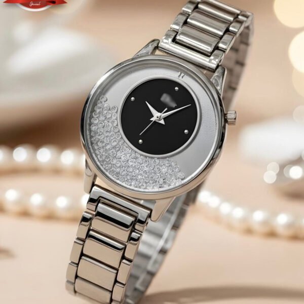 Luxe Multi Link Watch With Shimmering Inset Dial