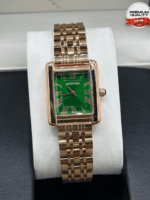 Vintage Inspired Rectangular Watch With Roman Numeral Dial