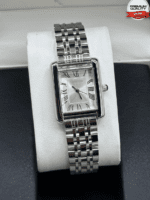 Vintage Inspired Rectangular Watch With Roman Numeral Dial