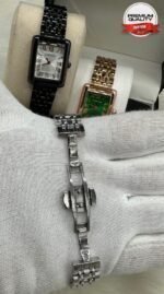 Vintage Inspired Rectangular Watch With Roman Numeral Dial