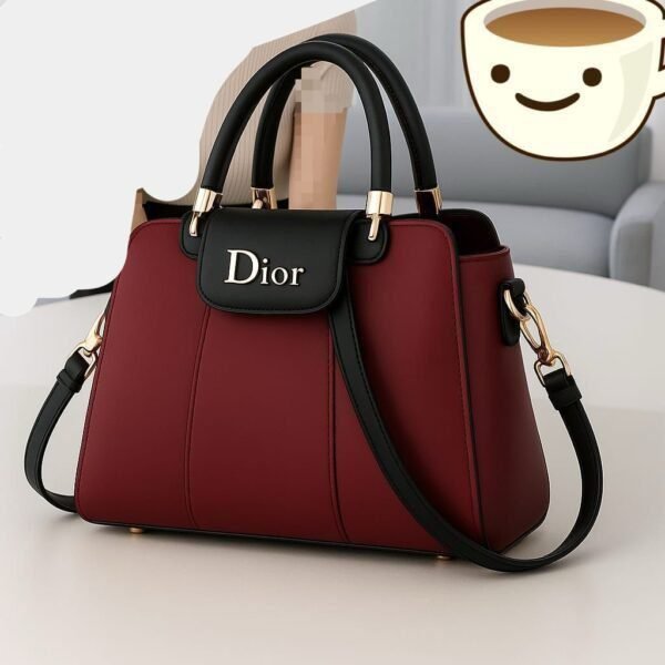 Luxury Structured Handbag with Dual Handles & Detachable Shoulder Strap